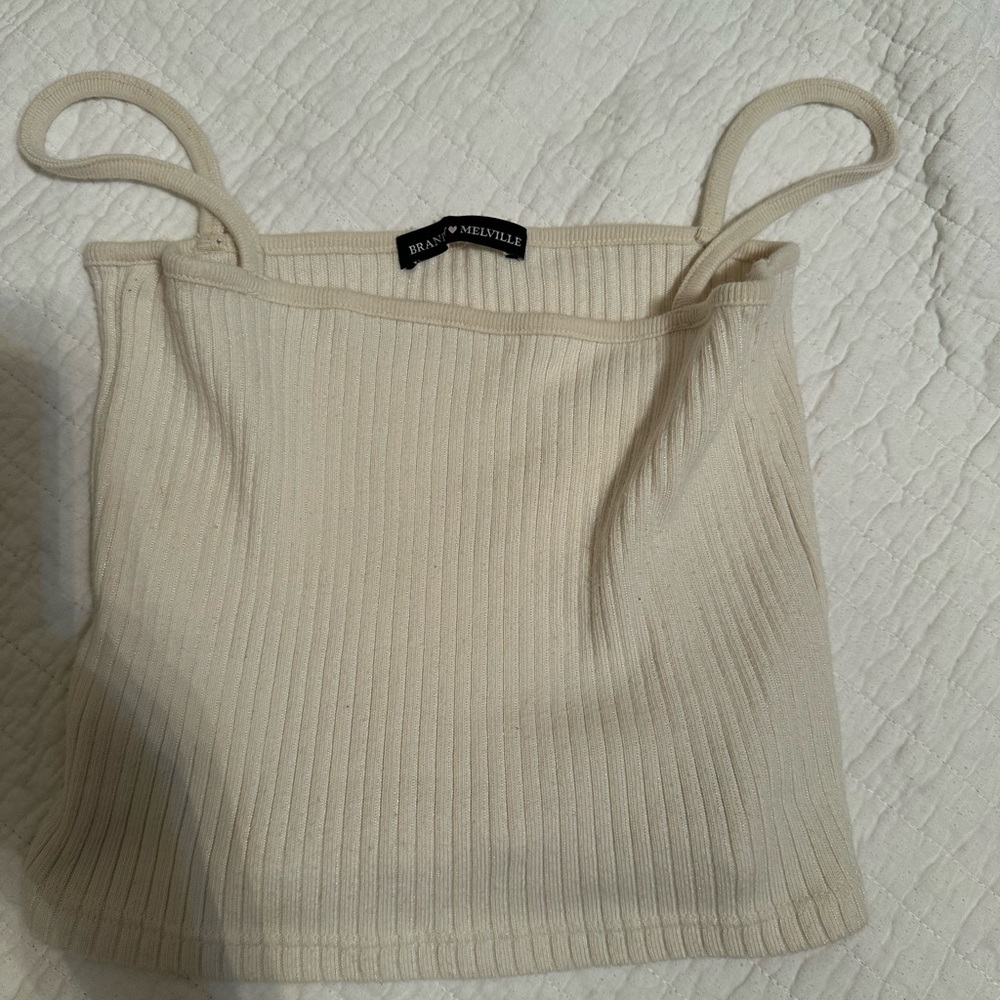 Brandy cream crop top